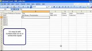 Community Archive Training Support: Compiling a useful catalogue