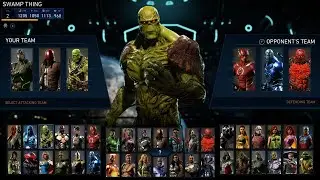 Bane & Red Hood & Swamp Thing vs The Flash & Blue Beetle & Atrocitus - Injustice 2 Legendary