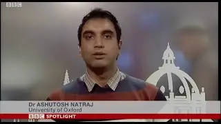 Ashutosh Natraj, Oxford University on BBC TV News