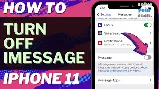 How to Turn Off iMessage on iPhone 11