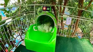 Green Jungle Water Slide at Aquaticum Debrecen Hungary