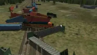 MSTS Super Charged Dash 9 Crashes