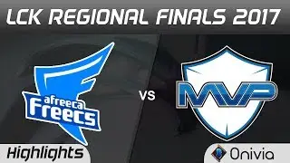AFS vs MVP Highlights Game 5 LCK SUMMER 2017 REGIONAL FINALS Afreeca Freecs vs MVP by Onivia