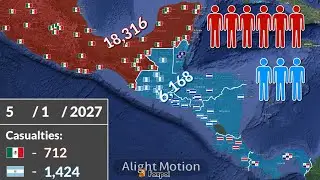Mexico vs Central America using Google Earth (Only Fiction!!!)