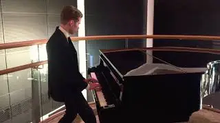 Boy bash piano at central station hotel