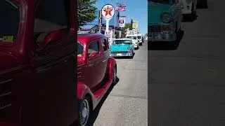 Classic Cars Take Over Route 66 in Seligman Arizona