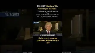 &ldquo;Trump Then vs Now Shutdowns & The Blame Game&rdquo; (2011&ndash;2025) #politicalnews #trump