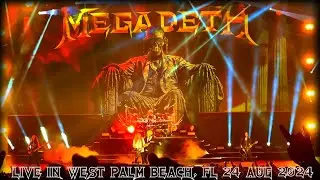 MEGADETH - Full HD Concert Live @ iTHINK Financial Amphitheatre, West Palm Beach, FL, AUG 24 2024
