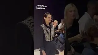 Eva Green at the Vivienne Westwood fashion show in Paris. #evagreen