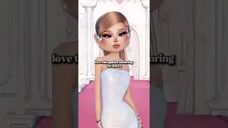 Ariana Grande dress and custom makeup in DTI!🤍 #dresstoimpress #dti #roblox #arianagrande