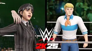 Wednesday Addams vs Fred Jones (Fortnite) - WWE 2K25 MOD