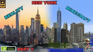 NEW YORK CITY: Minecraft vs Reality | 1:1 Scale Build Part 2