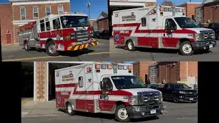 Ridgefield CT Fire Department Engine 1 , Medic 1 & Medic 2 Responding