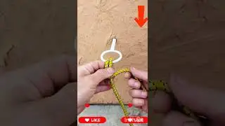 simple knot , correct node , camping нужный правильный узел.#узел. #node. #knot. #camping.#survival