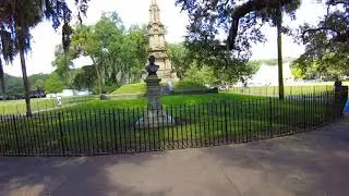 [4K] TRAVEL: Relaxing Brunch Walk Forsyth Park Savannah Georgia