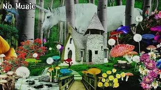 Fantasy World Ambience / Day, Night Transition w/ Ocassional Rain and Soothing Nature Sounds / Relax