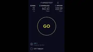 [Fiber] CAT Telecom 600Mbps/100Mbps | Sukhothai, Thailand | Speedtest Internet