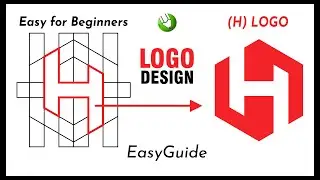 How to Make a Logo Design in Coreldraw | H Letter Logo | Corel draw Logo Designs | Coreldraw Design 