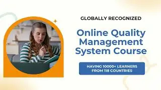 Online QMS Training Course Overview | Quality Management System Learning by Punyam Academy