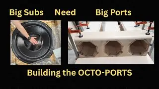 You guys asked for it.  24 inch subwoofer Build Part 1.  Building the Ports