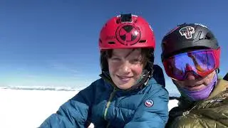 Volcan Lanin: 11 year old Ski Descent, Ski mountaineering Argentina Patagonia
