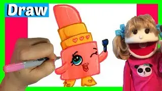 How To Draw Shopkins Lippy Lips Step By Step Easy