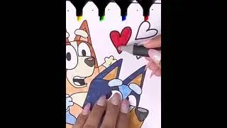 🌟Bluey and Bingo🌟 #Coloring #BlueyAndBingo #DisneyJunior #ForKids # how #coloring #kidsvideo