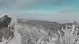 Winter auf dem Hohnekamm im Harz Leistenklippe Bärenklippe