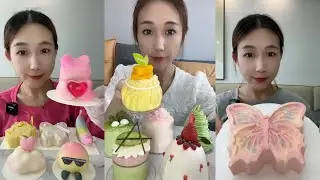 ASMR 🦋🍵 Butterfly Cake, Matcha Cake,Mini Cake & Mousse Cake | Soft & Satisfying Eating Sounds #asmr