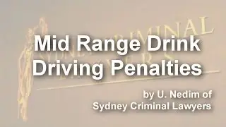 Mid Range Drink Driving Penalties