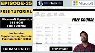 EPISODE 35 | How to set-up supplementary items in D365 finance and operations