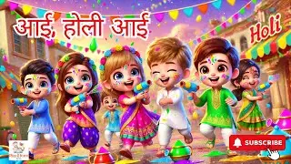 आई, होली आई | 3D Animeted holi Hindi Rhymes | Rangbirangi Holi Song | Hindi Rhymes for Children