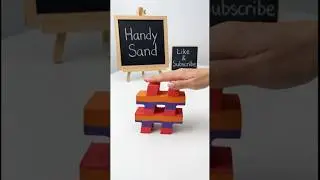 Crushing a Hashtag mark Sand Sculpture (ASMR) &mdash; So Crunchy