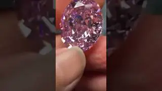 😳wait for High Quality Beautiful Pink CZ stone 🩷 #cz #cuttingskills #shorts #swarovski