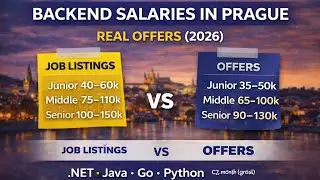 How Much Backend Developers Really Earn in Prague in 2026.NET, Java, Go, Python