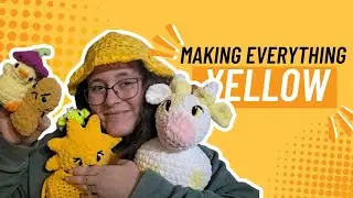 MAKING EVERYTHING YELLOW + giveaway announcement | CROCHET CHALLENGE