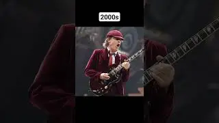 Angus Young over the years🎸#rock #music #hardrock #guitar #guitarist #years #cool #angusyoung #acdc