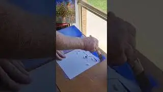 Как нарисовать и растушевать голубое небо для начинающих #акриловаяживопись #живопись #пейзаж
