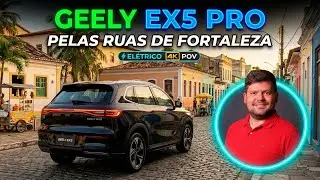 O FUTURO CHEGOU! Meu CARRO ELÉTRICO Geely EX5 PRO dominando as ruas de Fortaleza!