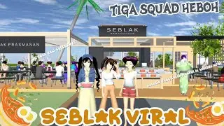 NYEBLAK DI WARUNG MPOK|| TIGA SQUAD HEBOH || DRAMA SAKURA SCHOOL SIMULATOR 