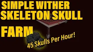 Simple Wither Skeleton Skull Farm Tutorial | Minecraft 1.16 (Snapshots)
