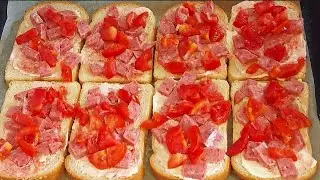 Подсели всей семьей на эту Вкуснятину! 10 минут и готово! Лучший Рецепт из тостового хлеба!