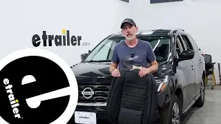 Test Fitting the Seat Cover Solutions Luxury Semi-Custom Front Seat Covers in a 2020 Nissan Pathfind