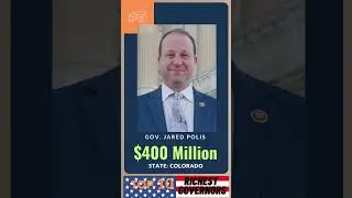 Top 10 Richest U.S. Governors! #Shorts #politics #government