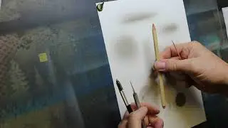 How to airbrush. A step by step guide,  Synthetic Paper and Indian Ink.