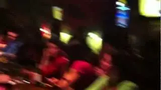 Liverpool FC fans from Bucharest,Romania in Halftime pub during man utd - Liverpool