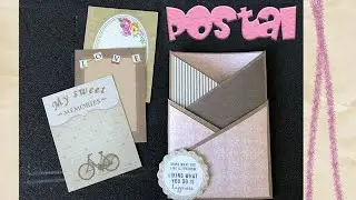 Postal de bolsillos de scrapbooking