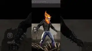 Speed Art Ghost Rider en Photoshop #graphicdesign #photoshop #digitalart #photoshopedit