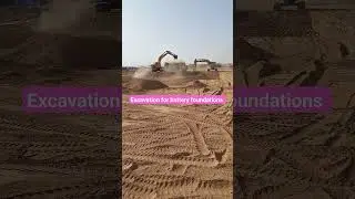 Digging Deep excavation for Battery Foundations