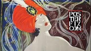 Cigarettes Saphir - 1900 Litho Poster - Pre-Psychadelic - Linen Backed